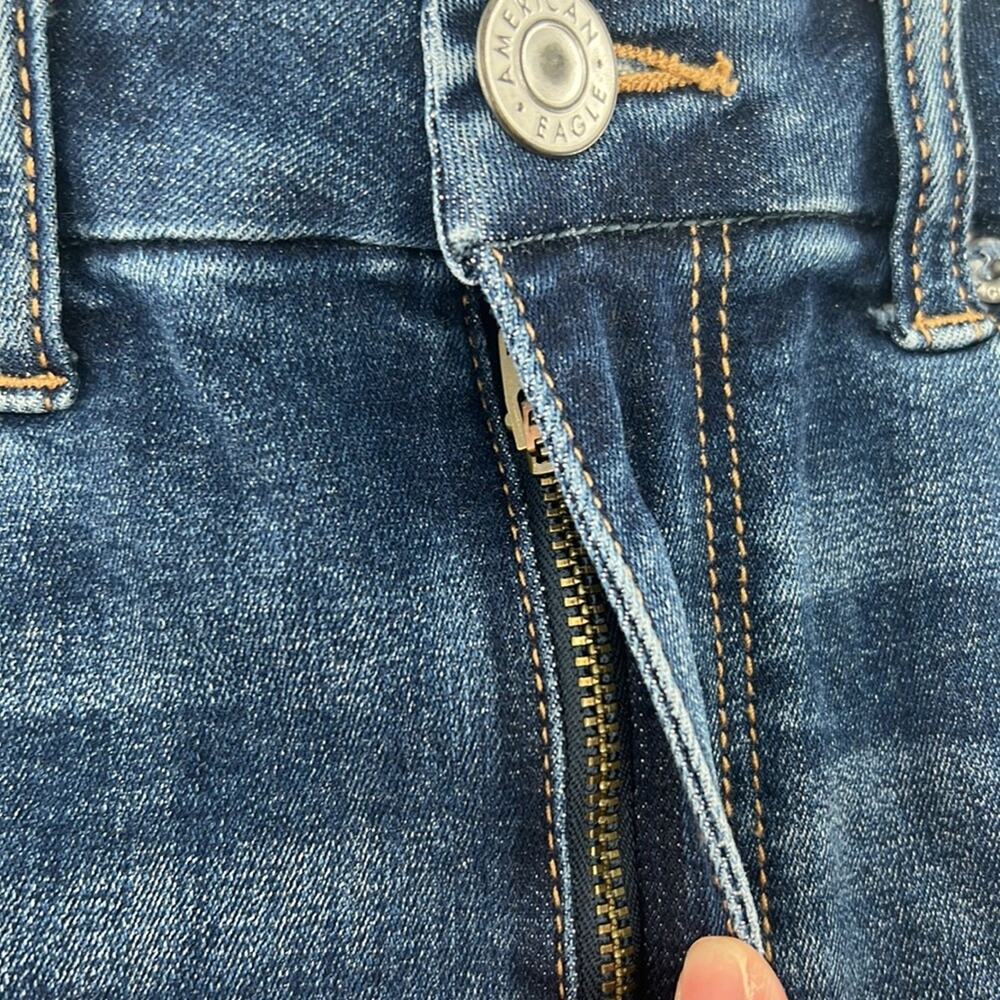 American Eagle Hi-Rise Shortie Denim Shorts - Blue - 6 - Picture 2 of 7